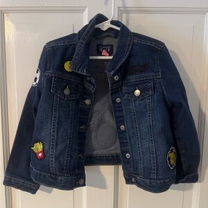 The Children's Place Blue Denim Jacket for Kids with Patches